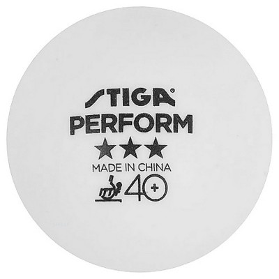М'ячі для настільного тенісу Stiga Perform ABS 6 шт (1113-2110-06), код: 9974
