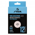 М'ячі для настільного тенісу Stiga Seasons, White 12 шт (1110-2810-12), код: 9990