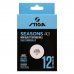 М'ячі для настільного тенісу Stiga Seasons, White 12 шт (1110-2810-12), код: 9990
