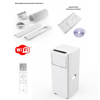 Мобільний кондиціонер TCL TAC-09CPB/PSLWS WI-FI, код: 12609