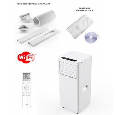 Мобільний кондиціонер TCL TAC-07CPB/PSLWS WI-FI, код: 12607