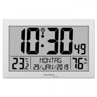 Годинник настінний Technoline WS8016 Silver (WS8016), код: 10484