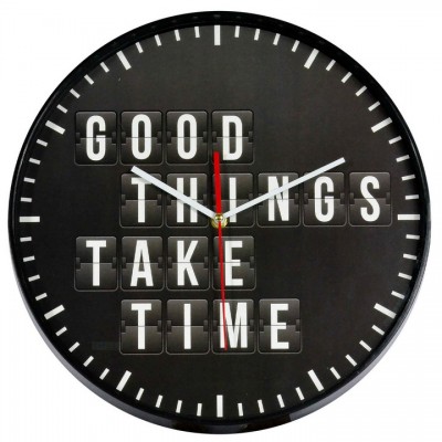 Годинник настінний Technoline 775485 Good Things Take Time (775485), код: 7981
