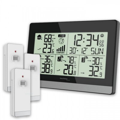 Термогігрометр Technoline WS7065 Black/Silver (WS7065), код: 8445