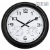 Годинник настінний Technoline 816722 Thermo-Hygro Black (816722)