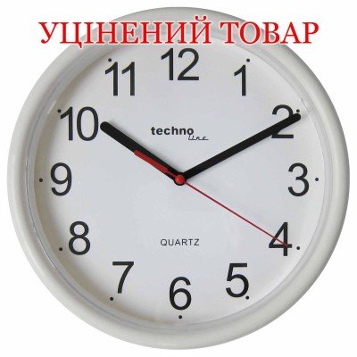 Годинник настінний Technoline WT600 White (WT600 weis)_Discounted, код: 12406