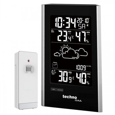 Метеостанція Technoline WS9060 Black/Silver (WS9060), код: 8256