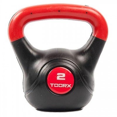 Гиря вінілова Toorx PVC 2 кг Black/Orange (KRP-2), код: 10046