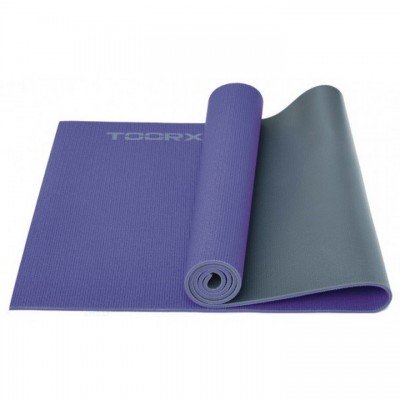 Килимок спортивний Toorx Yoga PVC 173 х 60 х 0,6 см для йоги та фітнесу Viola/Antracite (MAT-177), код: 10052