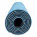 Килимок спортивний Toorx Yoga Professional TPE 183 х 60 х 0,6 см для йоги та фітнесу Burgundi/Perla (MAT-184), код: 10057