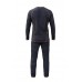 Термобілизна чоловіча Tramp Microfleece комплект (футболка+штани) black UTRUM-020, UTRUM-020-black-XL, код: 11296