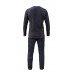 Термобілизна чоловіча Tramp Microfleece комплект (футболка+штани) black UTRUM-020, UTRUM-020-black-XL, код: 11296