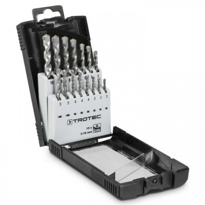 Набір свердел по каменю Trotec 15 pieces Stone Drill Set (6200001151), код: 8808