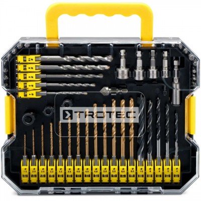 Набір біт і свердел Trotec 49 pieces Hexagon Shank Drill and Bit Set (6200001160), код: 8801