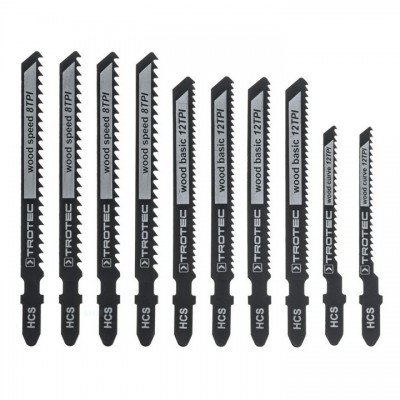 Набір пиляльних полотен для електролобзика Trotec 10 pieces Wood Set (6215001101), код: 8821