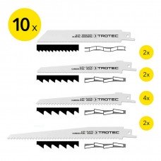 Набір пиляльних полотен для пили шабельної Trotec 10 pieces Wood/Metal/Plastic Set (6215001205)