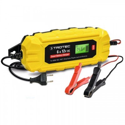 Зарядний пристрій для автомобільного акумулятора Trotec PBCS 6A, 12V, 4-150Ah (4675000010), код: 8729