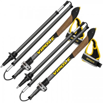 Палиці для скандинавської ходьби Vipole Treveller Carbon 130 DLX (S25 35), код: 11823