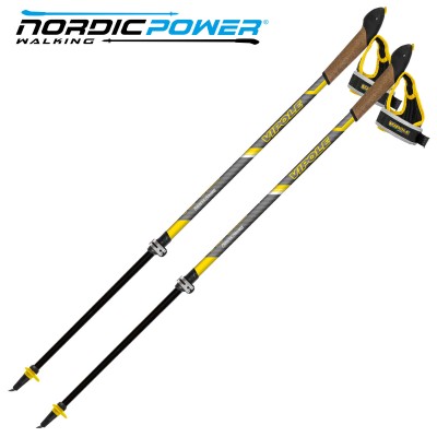 Палиці для скандинавської ходьби Vipole Hercules Vario Carbon +200 GR (SW20 04), код: 12221