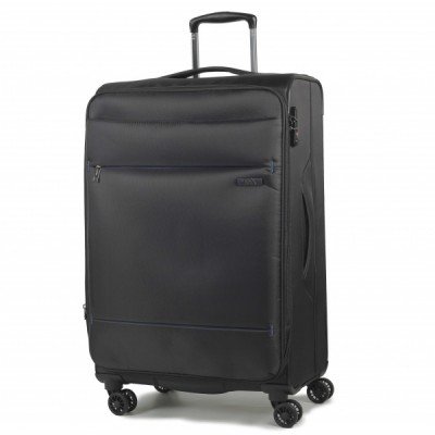 Чемодан Rock Deluxe-Lite (M) Black, код: 7096
