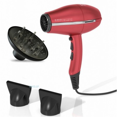 Фен для волос Ga.Ma SH3806 G-EVO Ultra Light 3800 Red Titanium Halogen Ion, 2000 вт, код: 7059