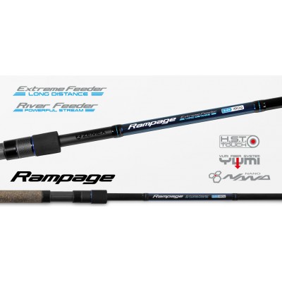 Удилище фидерное Zemex Rampage River Feeder 2018, 12,4ft (3,75 м.- 110 гр.), код: 6179