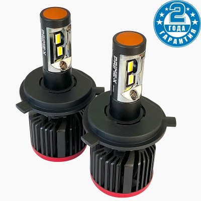 H4 (5000К) Prime-X S Pro комплект светодиодных ламп (2 шт.), код: 7238