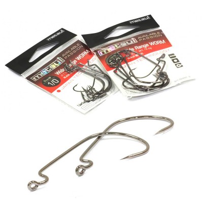 Офсетные крючки Metsui Wide Range Worm №6, 6 шт., код: 6183