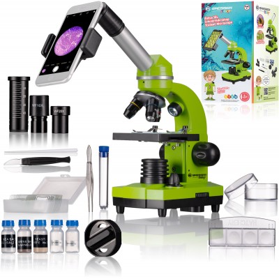 Мікроскоп Bresser Junior Biolux SEL 40x-1600x Green з адаптером для смартфона (8855600B4K000), код: 9744
