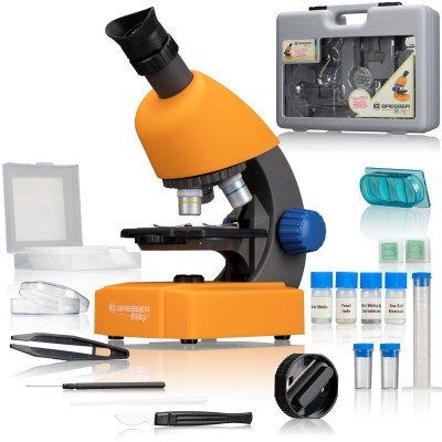 Мікроскоп Bresser Junior 40x-640x Orange з кейсом (8851310), код: 8990