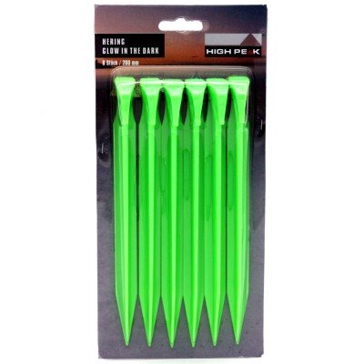 Кілочки High Peak Glow in the Dark ABS Peg 20 см 6 шт. Luminous Green (42202), код: 9046