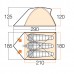 Палатка туристическая Vango Rock 300 Herbal, код: 6201