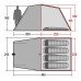 Палатка Wechsel Voyager 4 Travel (Oak) + коврик Mola 4 шт, код: 5978