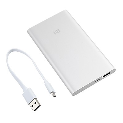 Внешний аккумулятор (Power Bank) Xiaomi Mi Power Bank 2 5000mAh Silver, код: 6350