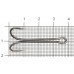Крючок двойной Metsui Edge W, bln №1, 50 шт, код: 6964