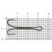 Крючок двойной Metsui Edge W, bln №2, 50 шт, код: 6962