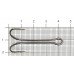 Крючок двойной Metsui Edge W, bln №2/0, 50 шт, код: 6963