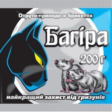 Яд-приманка Багира в брикетах 200 гр