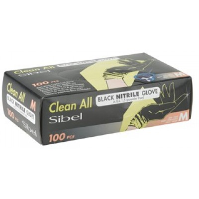 Перчатки нитриловые Sibel 0934001-55 M, 100шт, код: 6632