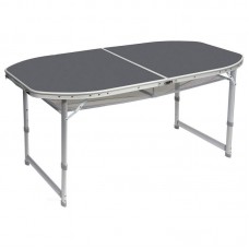 Стол Bo-Camp Case Model Oval 150x80 cm Grey (1404399)