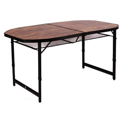 Стол Bo-Camp Woodbine Oval 150x80 cm Black/Wood look (1404230), код: 7849