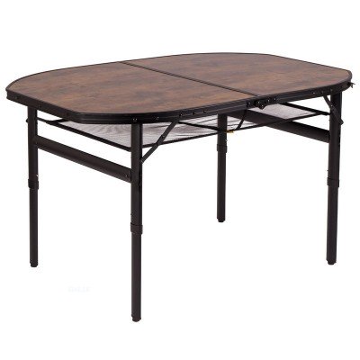 Стол Bo-Camp Melrose Oval 120x80 cm Black/Wood look (1404220), код: 7937
