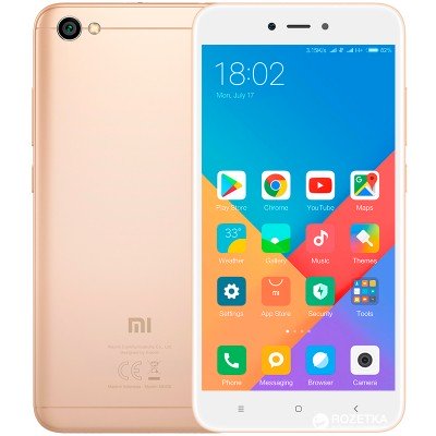 Смартфон Xiaomi Redmi 5A 2/16Gb Gold, код: 6278