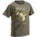 Футболка Dragon с принтом Щука, оливковая/M, код: 7014 Футболка Dragon с принтом Щука, оливковая/M, код: 7014