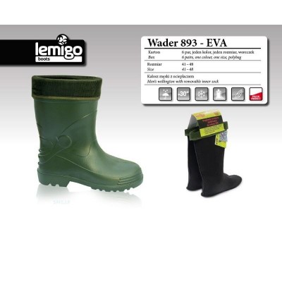 Сапоги LEMIGO Wader-893-42 EVA с отворотом до -30, код: 7103