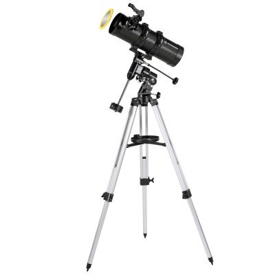 Телескоп Bresser Pluto II 114/500 EQ Carbon з сонячним фільтром та адаптером для смартфона (4614500), код: 9021